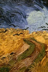 Champ de blé aux corbeaux, détail, 1890