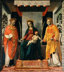 Madone et Enfant entre Saint Faustin et Saint Jovite