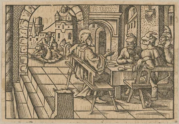 Le Christ à table avec un publicain et un pécheur