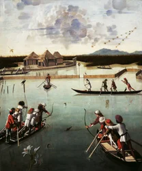 Chasse sur la lagune, vers 1490-5