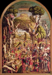 La Crucifixion et la glorification des dix mille martyrs sur le mont Ararat