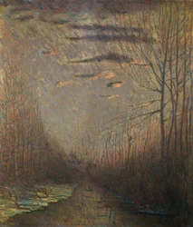 Canal au coucher du soleil