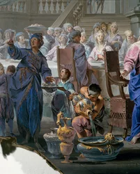 Mariage à Cana, (détail)