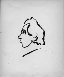 Portrait du poète Velimir Khlebnikov 1885-1922, 1913