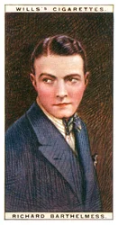 Richard Barthelmess 1895-1963, star de cinéma américaine, 1928
