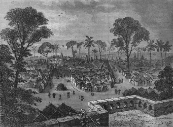 Vue de Coomassie, vers 1880