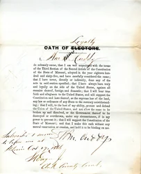 Serment de loyauté de Wm. Cuddy du Missouri, Comté de St. Louis