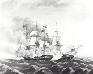 USS Constitution et HMS Guerriere
