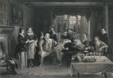 Falstaff et ses amis Les Joyeuses Commères de Windsor, vers 1870