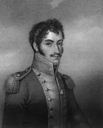 Simon Bolivar, révolutionnaire sud-américain du 19e siècle, 1836