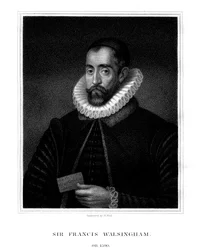 Sir Francis Walsingham, maître espion de la reine Élisabeth Ire, 1824.