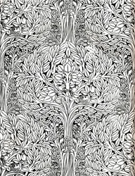 Papier peint, imprimé en couleur détrempe. Conçu par H. Wilson, 1893