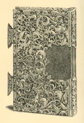 Couverture de livre en argent doré, 1881