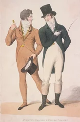 Robes de marche et de promenade du matin, vers 1810