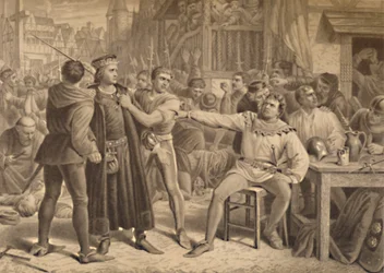 Lord Saye et Sele amenés devant Jack Cade, 1886