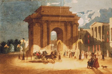 Hyde Park Corner, Westminster, Londres, vers 1835