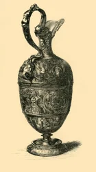 Aiguière en étain, 1580-1600, 1881