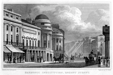 Institution Harmonique, Regent Street, 1828