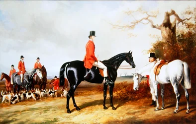 Une rencontre des chiens de chasse de Sa Majesté