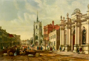 Halle du marché, Sudbury, vers 1850, 1943