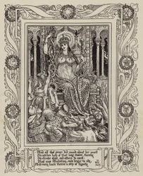 Page de la nouvelle édition illustrée de La Reine des Fées de Spenser
