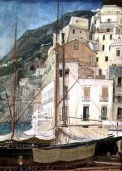 Bateaux dans un port italien