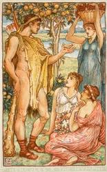 Hercule et les nymphes, illustration de 