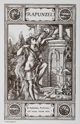 Raiponce se penche par la fenêtre d