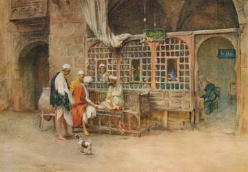 Un café du Caire, vers 1905