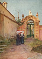 Entrée de la Villa Centurione, S. Margherita Ligure, c1910