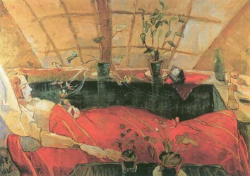 B.79 Walter Gramatté. Die Genesende. Le convalescent (Sonia Gramatté). 1921