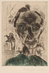 Homme dans une pièce, Autoportrait, 1922-1923
