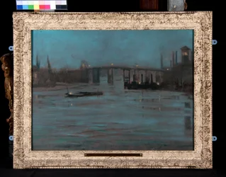 Nocturne, vieux pont de Battersea, Londres