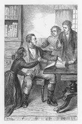 Scène de Le Moulin sur la Floss de George Eliot, vers 1880