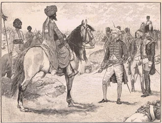 La reddition de Baillie à Hyder Ali, 1780