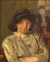 Poulet, vers 1914 (Huile sur toile)