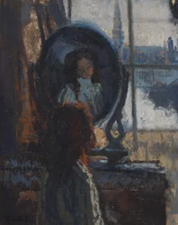 Fille devant un miroir, petite Rachel
