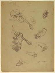 Dessin, feuille d