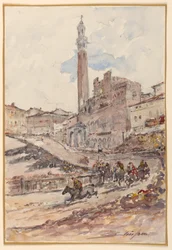 Course de Chevaux, Sienne, Italie
