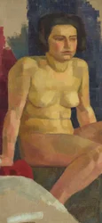 Nu féminin assis