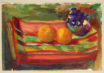 Nature morte aux oranges et aux fleurs