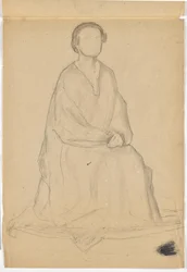 Deux études pour portrait en pied