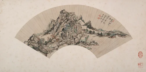 Paysage dans le style de Huang Gongwang
