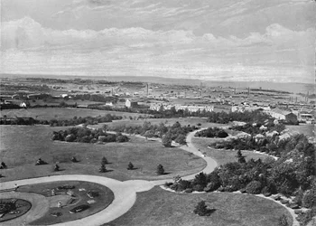 Barnsley Park et ville, vers 1896