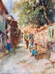 Scène de rue, usine d