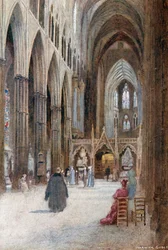 Abbaye de Westminster : Nef et chœur vus de l