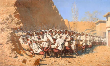 Aux murs de la forteresse. / Épisode de la défense de F