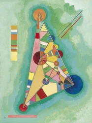 Coloré dans le triangle