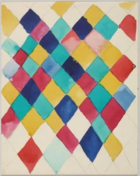 Étude de couleur avec losanges