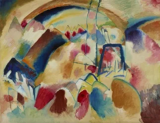 Paysage avec église (Paysage avec taches rouges I)